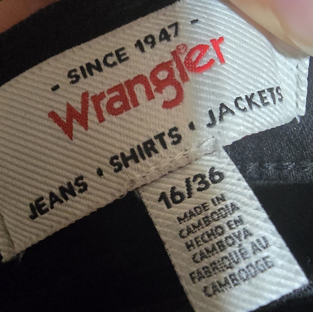 Wrangler Ladies' High-Rise Bootcut Jeans, Black, Size 16/36 - New - Picture 14 of 15